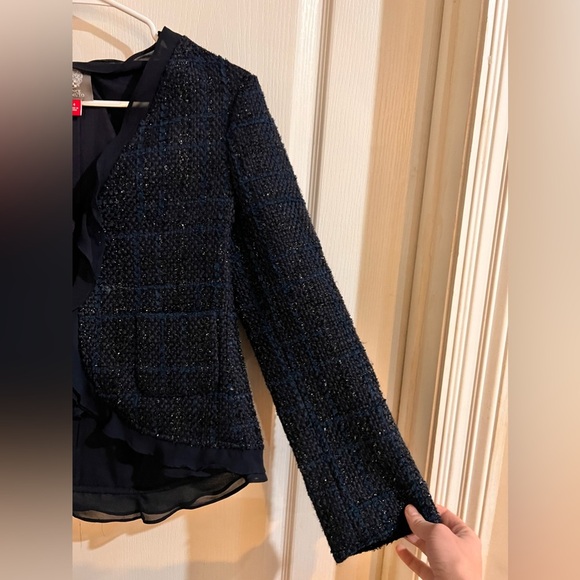 NWT Women's Vince Camuto Embellished Tweed Blazer - Picture 7 of 10